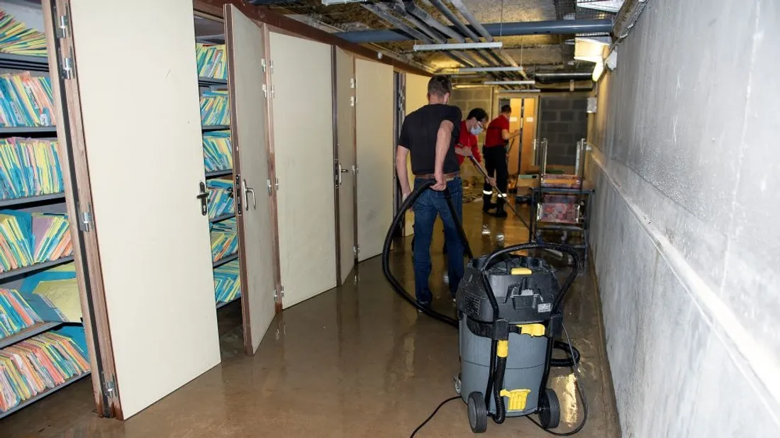 inondation maternité archives sous-sol_08 04 21_C Jouannet CHU Angers